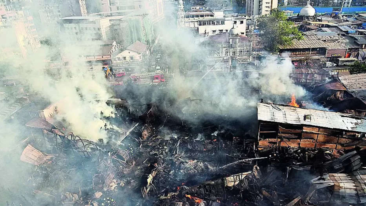 Gas cylinder blasts took place at the site and at least three cylinders were found, said fire officials
