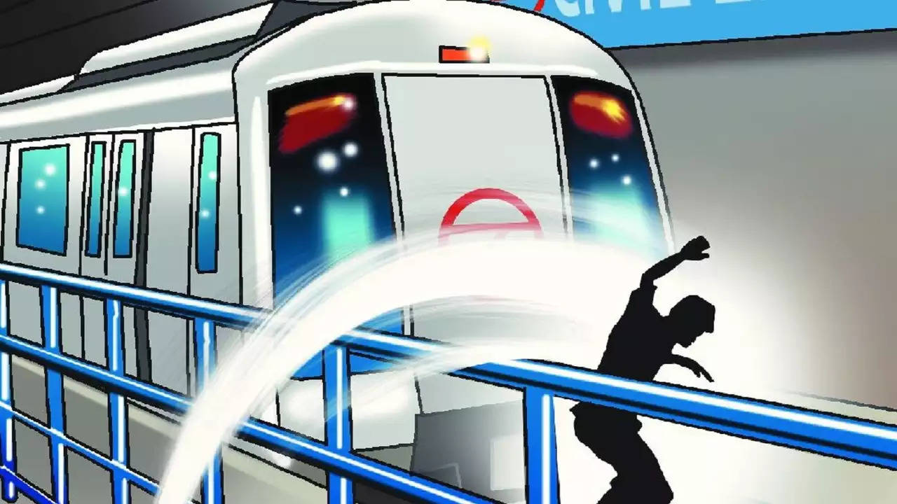 Delhi: Man jumps in front of train at INA metro station, dies | Delhi News – Times of India