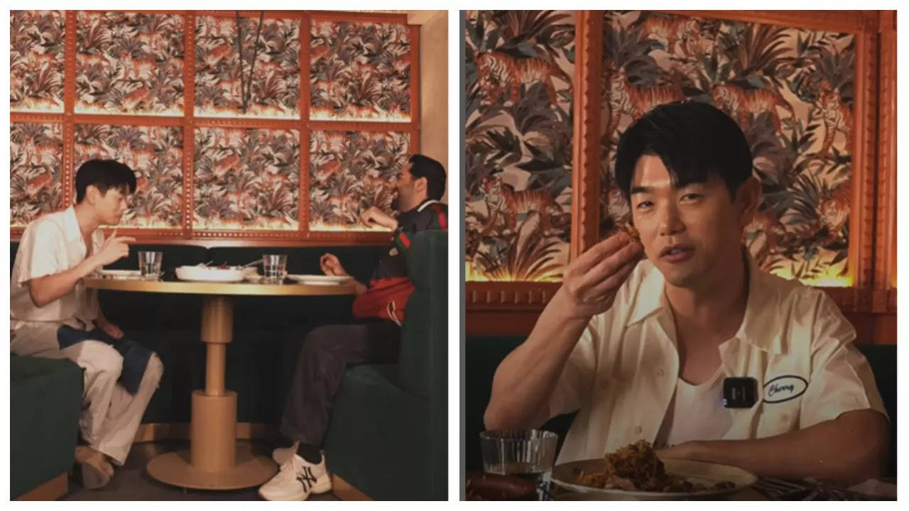 Ayushmann Khurrana treats K-pop star Eric Nam to Indian delicacies; asks if he is ready for round 2 - WATCH video