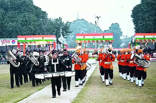 Republic Day Concludes With Beating The Retreat Ceremony | Lucknow News – Times of India