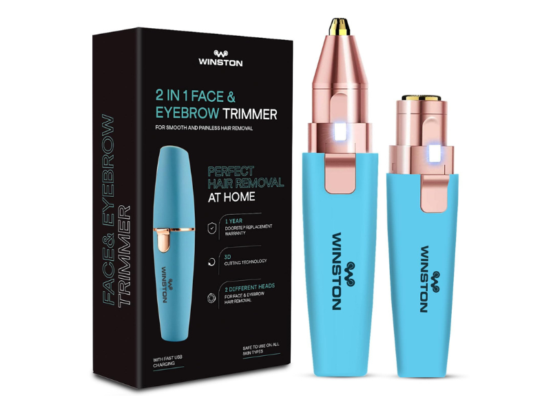 Winston Rechargeable 2 in 1 Eyebrow and Face Trimmer for Women