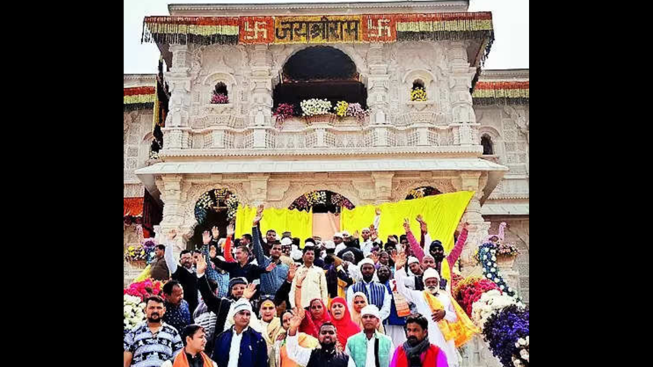 Muslims affiliated to RSS body walk from Lucknow to Ayodhya | Lucknow News – Times of India