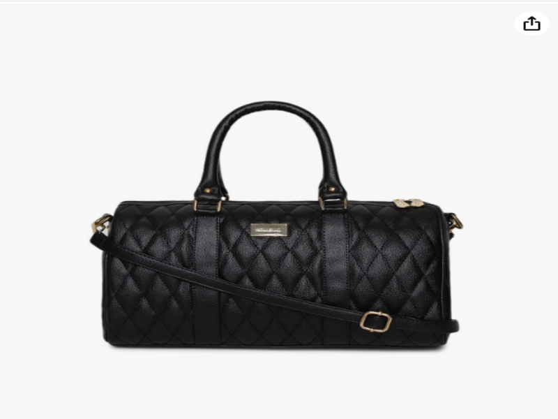 KLEIO Quilted Tassel Vegan Leather Handbag
