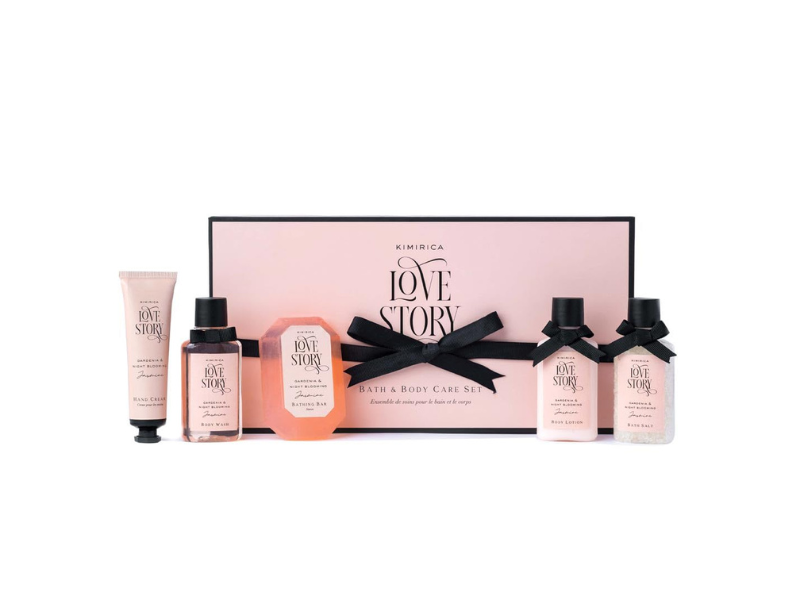 Kimirica Love Story Luxury Bath and Body Care Gift Set Box