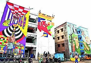 Artists Give Government Housing Buildings At Ukkadam A Facelift | Coimbatore News – Times of India