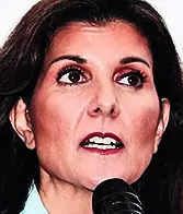 Ex-president taunts Haley over military husband's absence