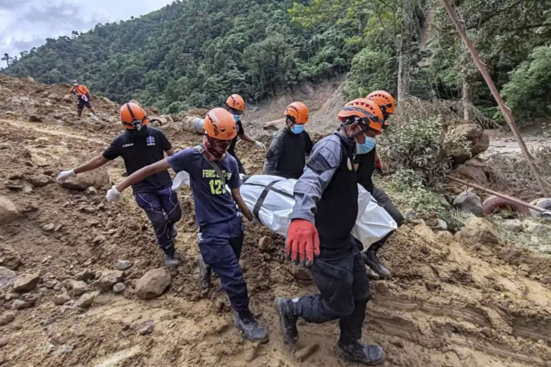 Landslide buried a Philippines village on Tuesday, toll now 54