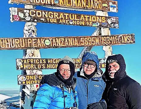 Age no bar: Three senior citizens from Kol climb new heights on Mt Kilimanjaro