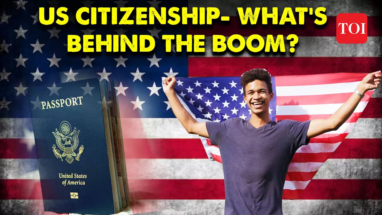 8,7 Lakh ¡Obtenga la ciudadanía estadounidense!  ¿Quién encabeza la lista?  India emerge como contribuyente clave en un aumento récord |  TOI original