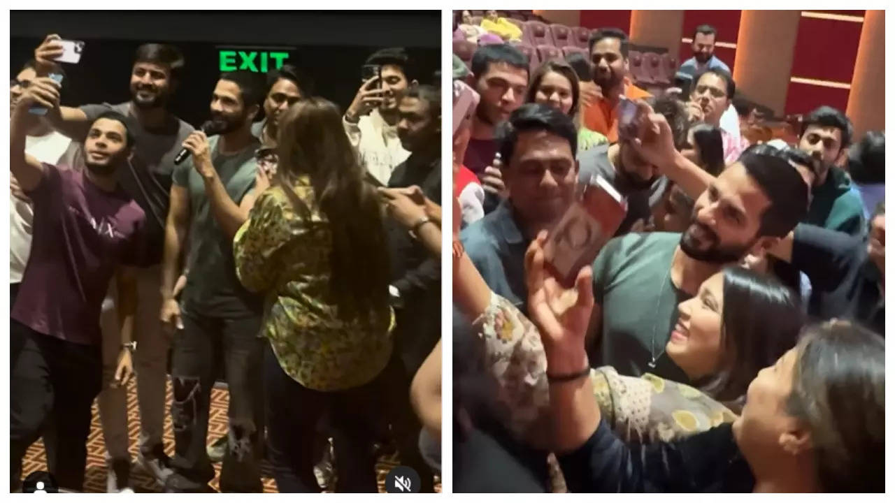 Shahid Kapoor Surprises Followers by Visiting a Theatre Screening ‘Teri Baaton Mein Aisa Uljha Jiya’; Netizens React – Watch Video |