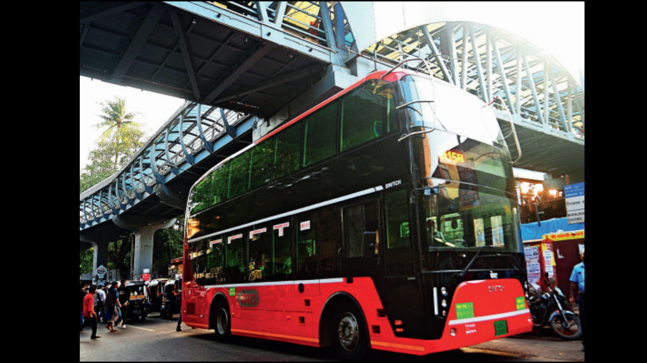 One Year of AC Double-Decker Buses: 60% of 50 E-Vehicles Run in Island City | – Times of India