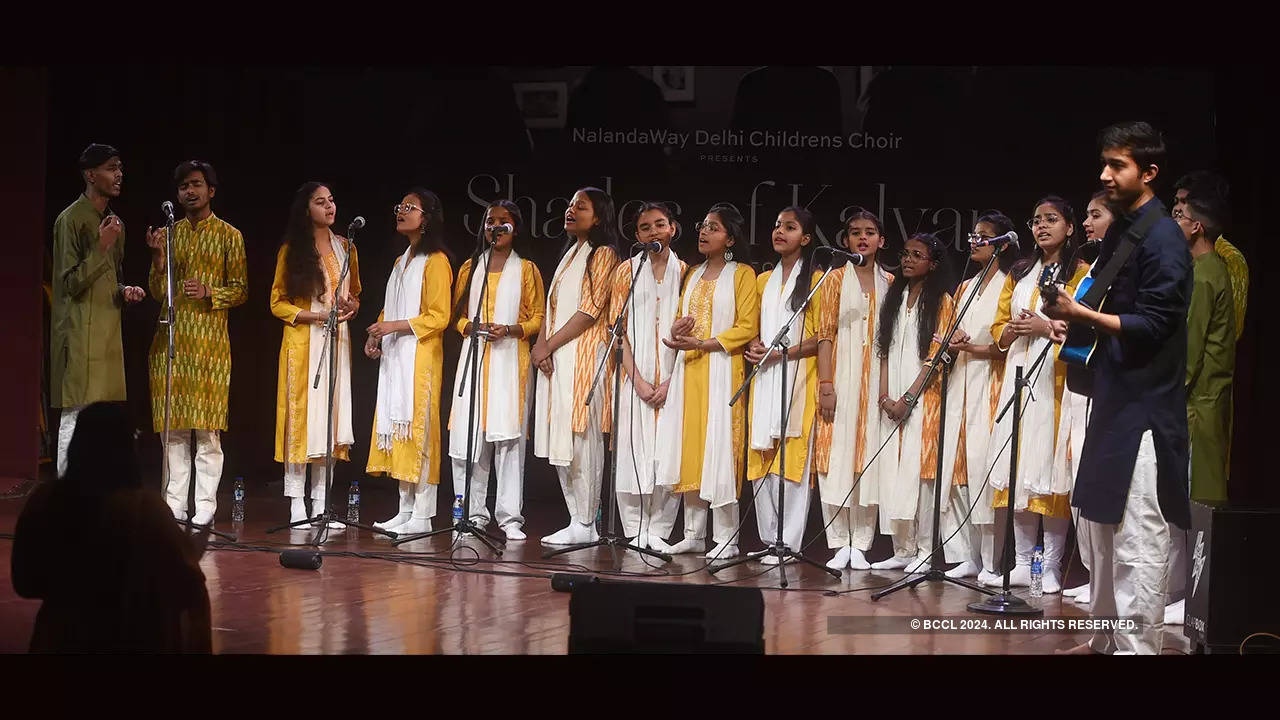 A musical performance by Delhi Children’s Choir was organised on Thursday 