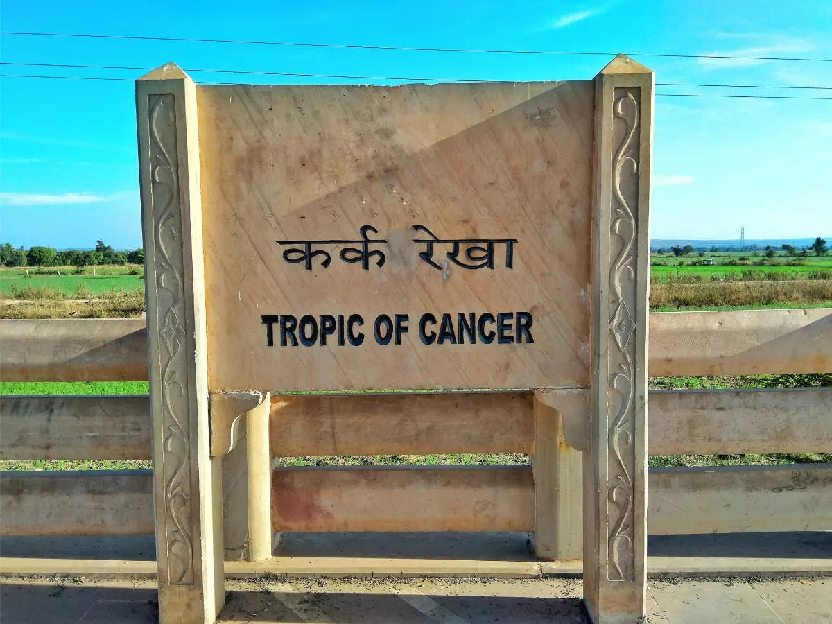 Tropic of Cancer passes through these 8 Indian states