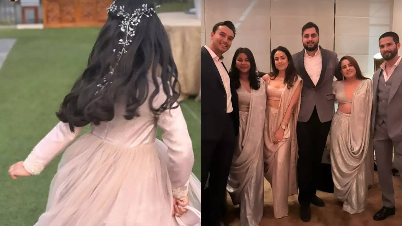 Shahid Kapoor’s Daughter Misha Kapoor Steals the Spotlight as Adorable Flower Girl at Mira Rajput’s Best Friend’s Wedding | – Times of India