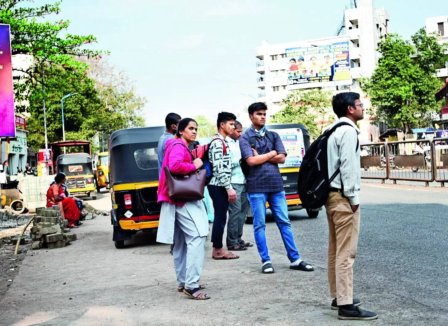 Public transport users in Pune left without covered bus shelters | Pune News – Times of India