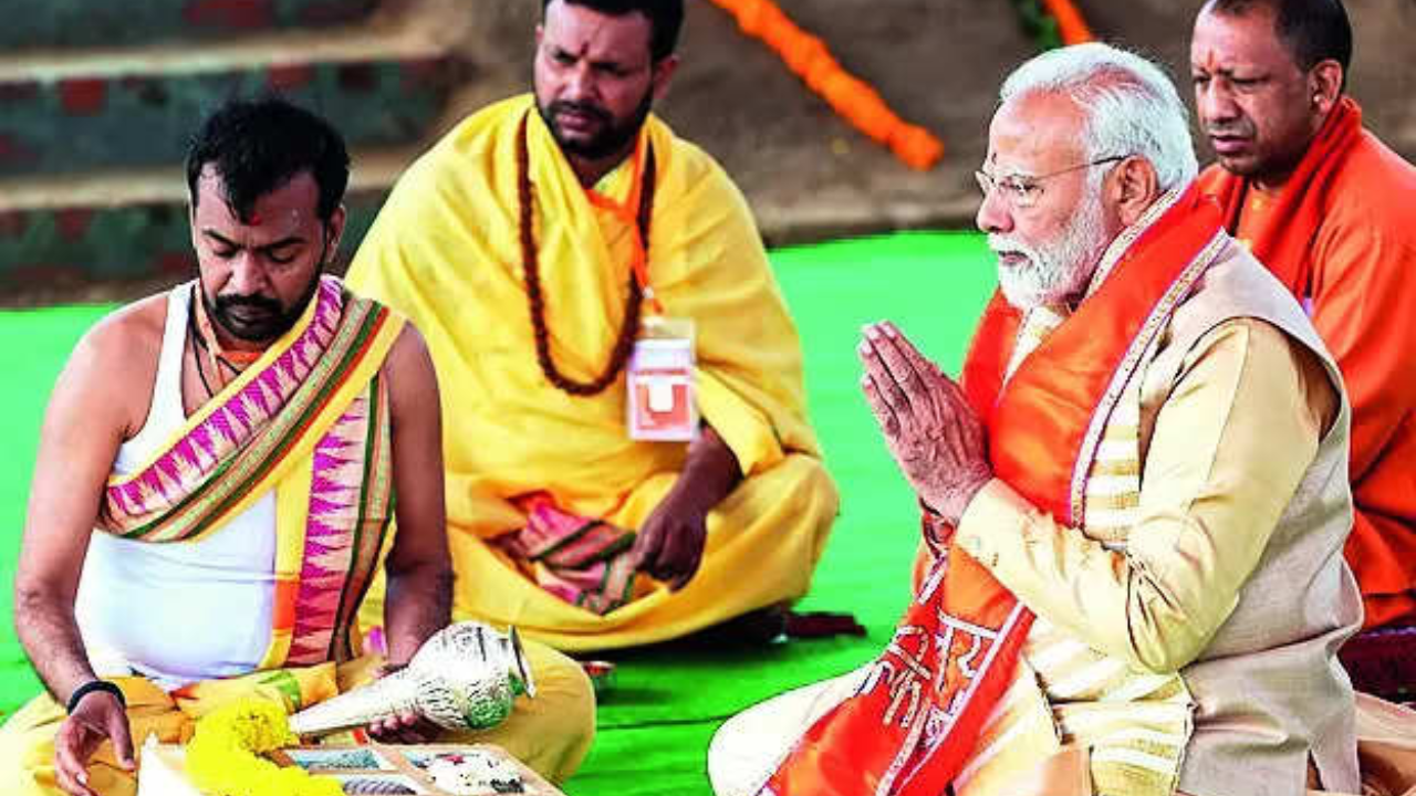 God gave me duty to rebuild temple that’s India, says Narendra Modi | Lucknow News – Times of India