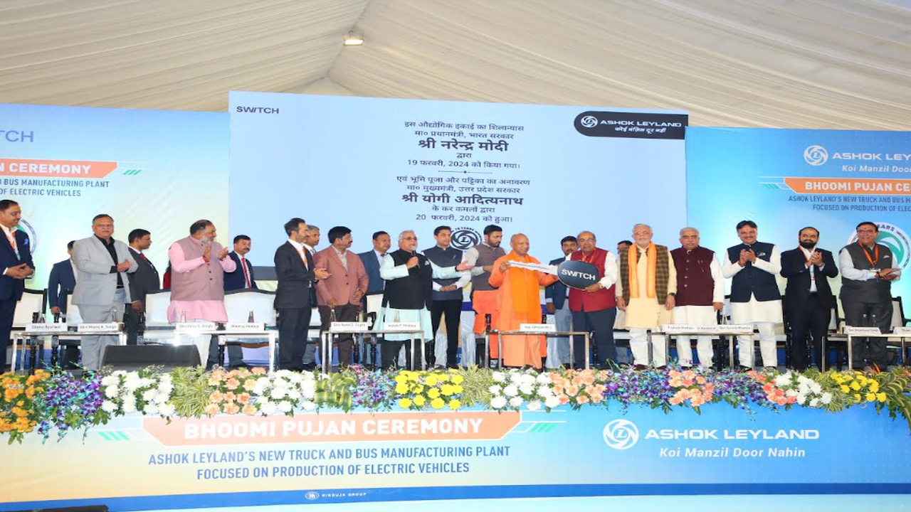 Foundation stone laid for Ashok Leyland EV plant in Lucknow | Chennai News – Times of India