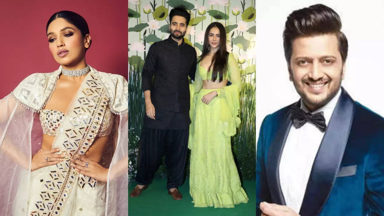 Bhumi Pednekar, Riteish Deshmukh hosted Rakul Preet Singh, Jackky Bhagnani’s sangeet function, ‘Oo Antava’, ‘Pehle Bhi Main’ from ‘Animal’ and more songs performed! | – Times of India