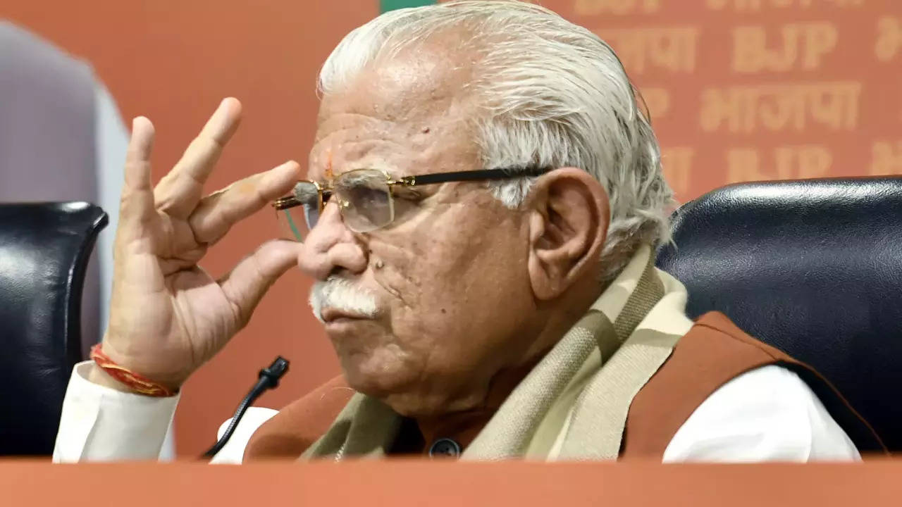 HKRN employee will not be appointed outside the district: Haryana CM Manohar Lal Khattar | Chandigarh News – Times of India