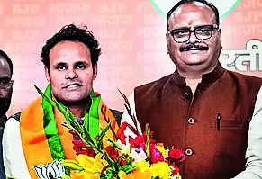 BSP MP Ritesh Pandey joins BJP ahead of Lok Sabha polls | Lucknow News – Times of India