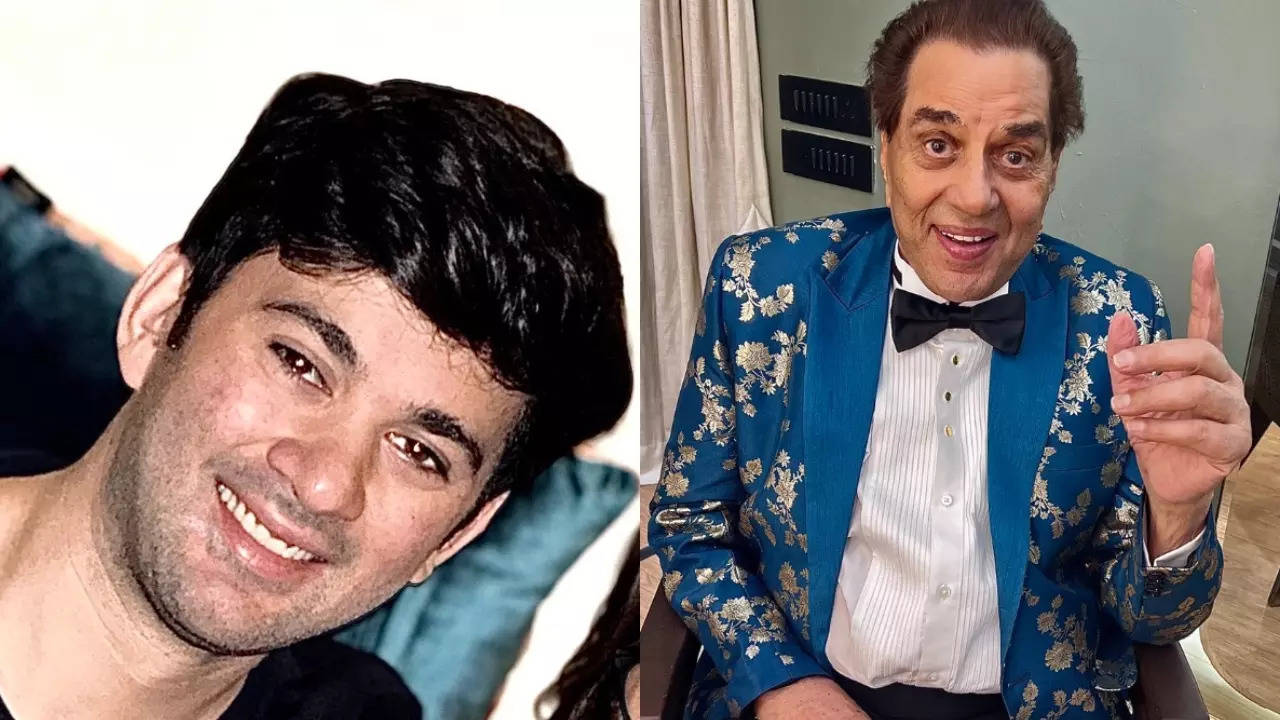 Dharmendra showers love on his grandson Karan Deol; see picture! | – Times of India