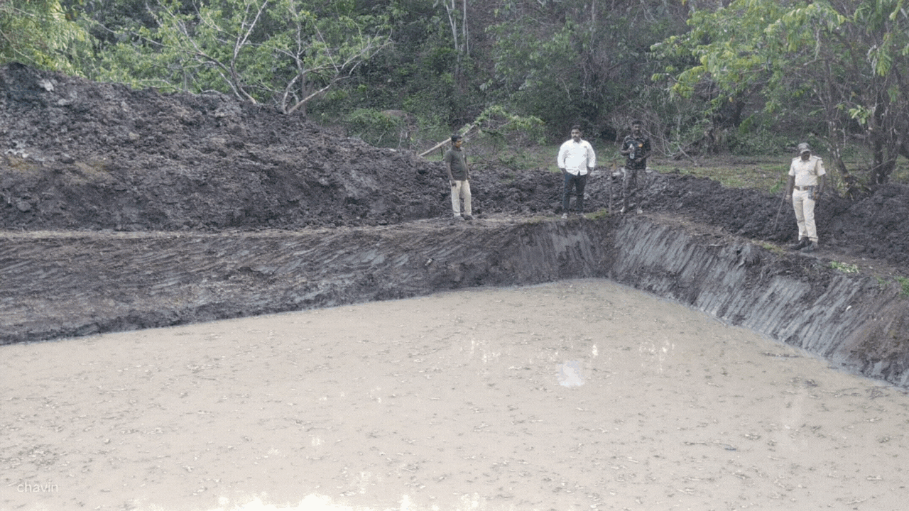 RFO constructs ponds to mitigate water crisis for animals in Sullia range forest