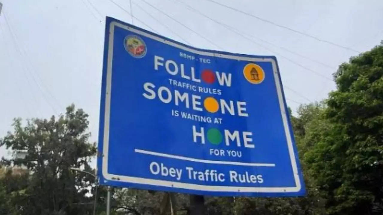 This Traffic Sign in Bengaluru is Going Viral; Here’s Why | Bengaluru News – Times of India