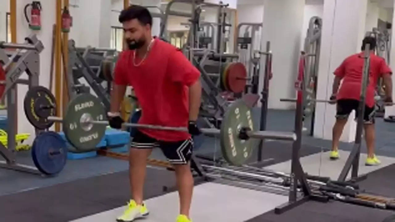 Watch: Rishabh Pant 'pushing his limits' to attain full fitness