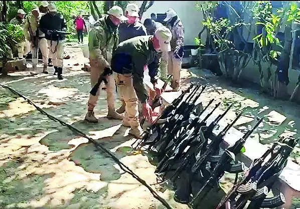Police commandos lay down arms to protest assault on Imphal ASP