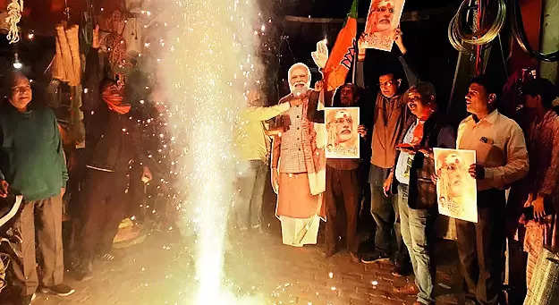 BJP celebrates PM Modi’s candidature from Varanasi