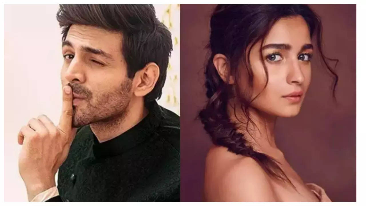 Alia Bhatt and Kartik Aaryan bond at an occasion, followers say, ‘forged them in a film collectively already!’ – video inside | Hindi Film Information