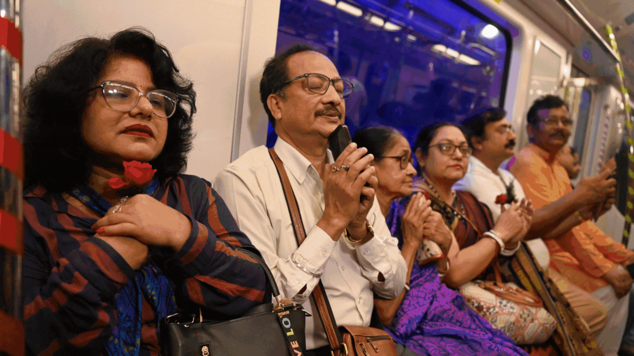 Underwater metro: Phones ready, prayers on lips, Kolkata dives under the Hooghly