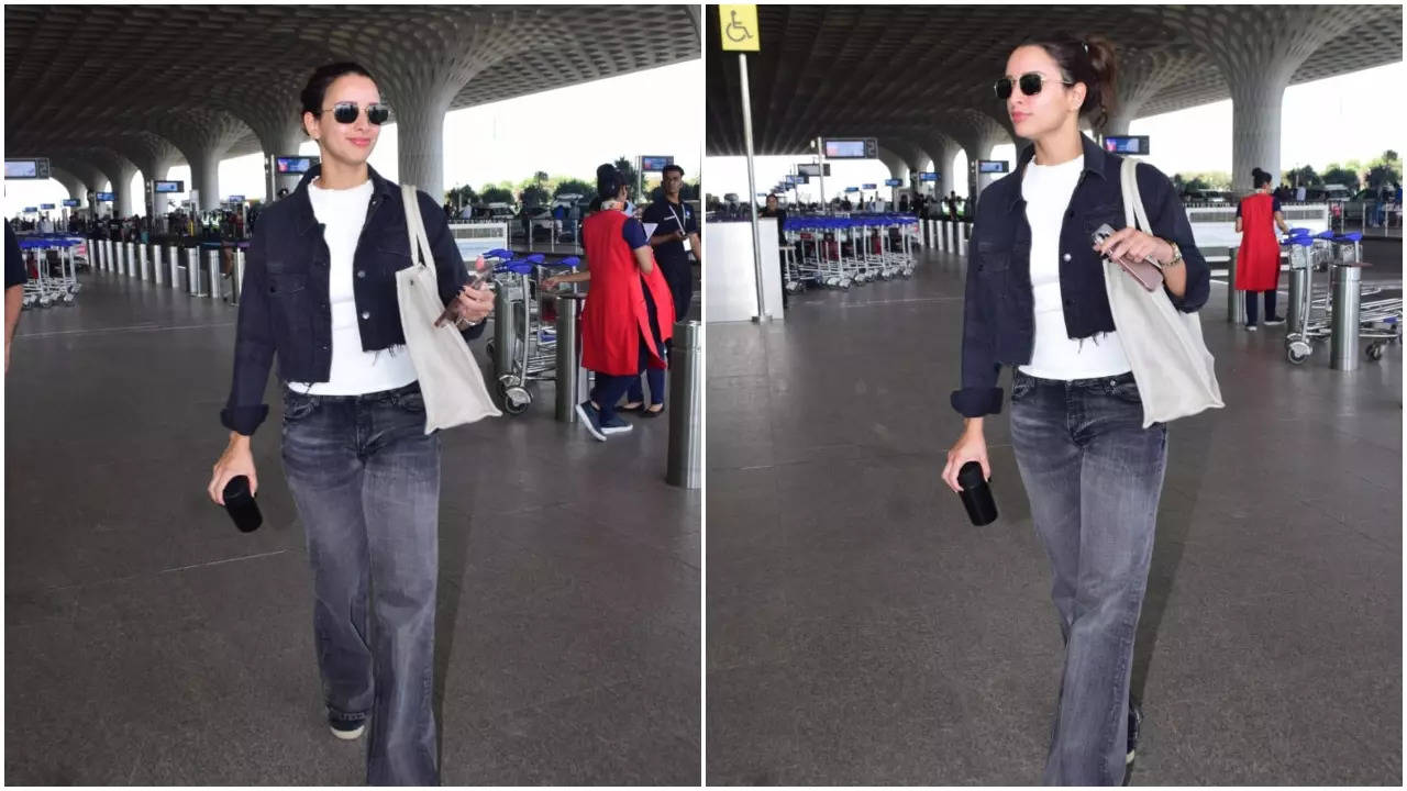Triptii Dimri turns heads in denim Have a look at the airport | Hindi Film Information