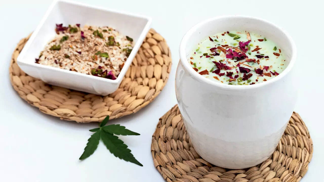 The quintessential Holi drink, thandai, can be reimagined as a dessert