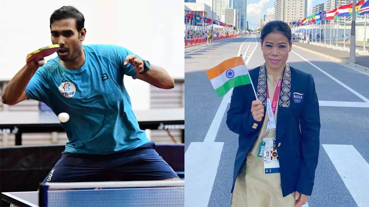 Sharath to be India's flag bearer, Mary Kom appointed chef de mission for Paris Games