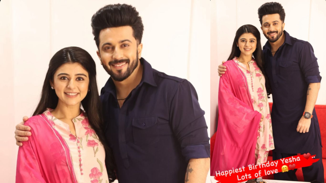 Birthday Girl Yesha Rughani gets special wishes from her co-star Dheeraj Dhoopar, former celebrates on the set of Rabb Se Hai Hua