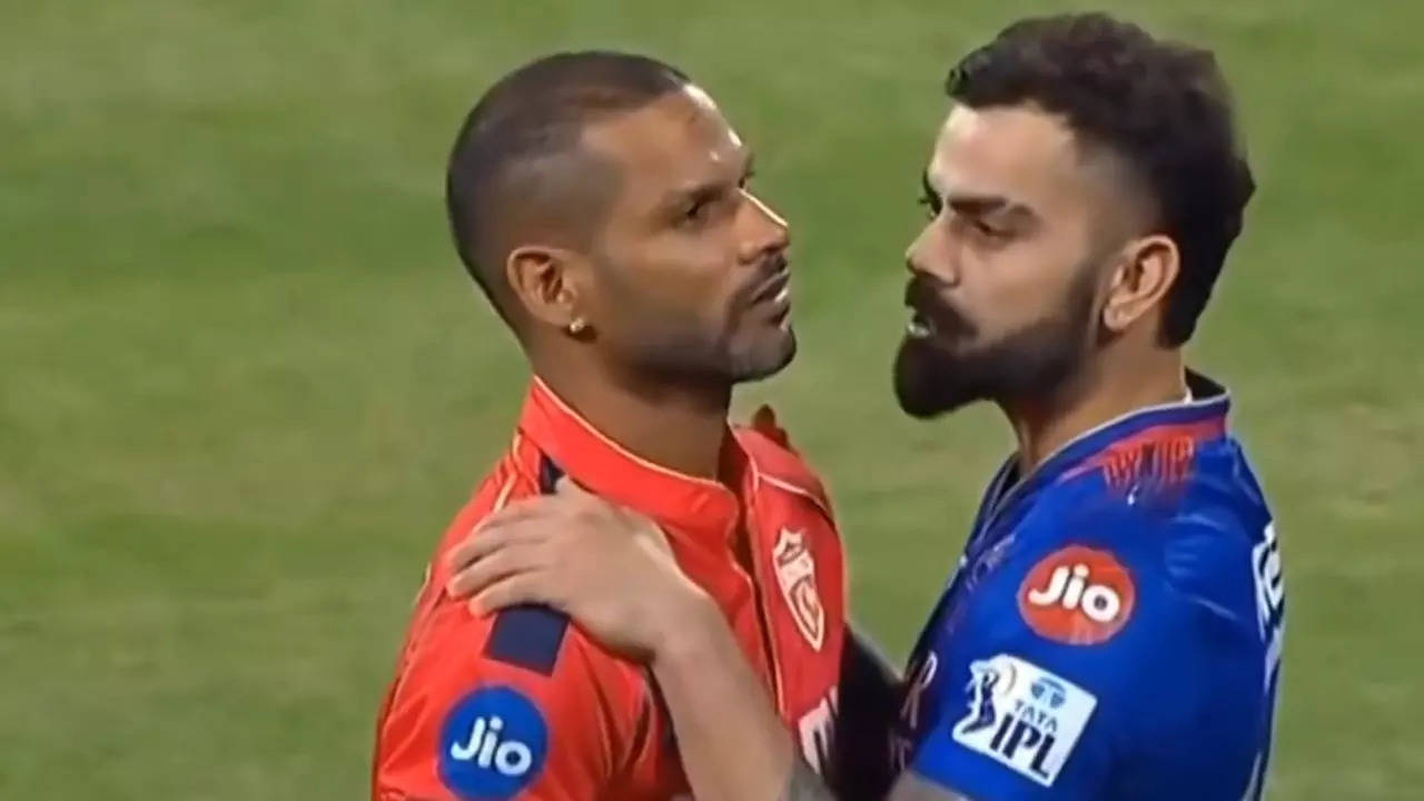 Watch: Virat Kohli hugs an emotional Shikhar Dhawan