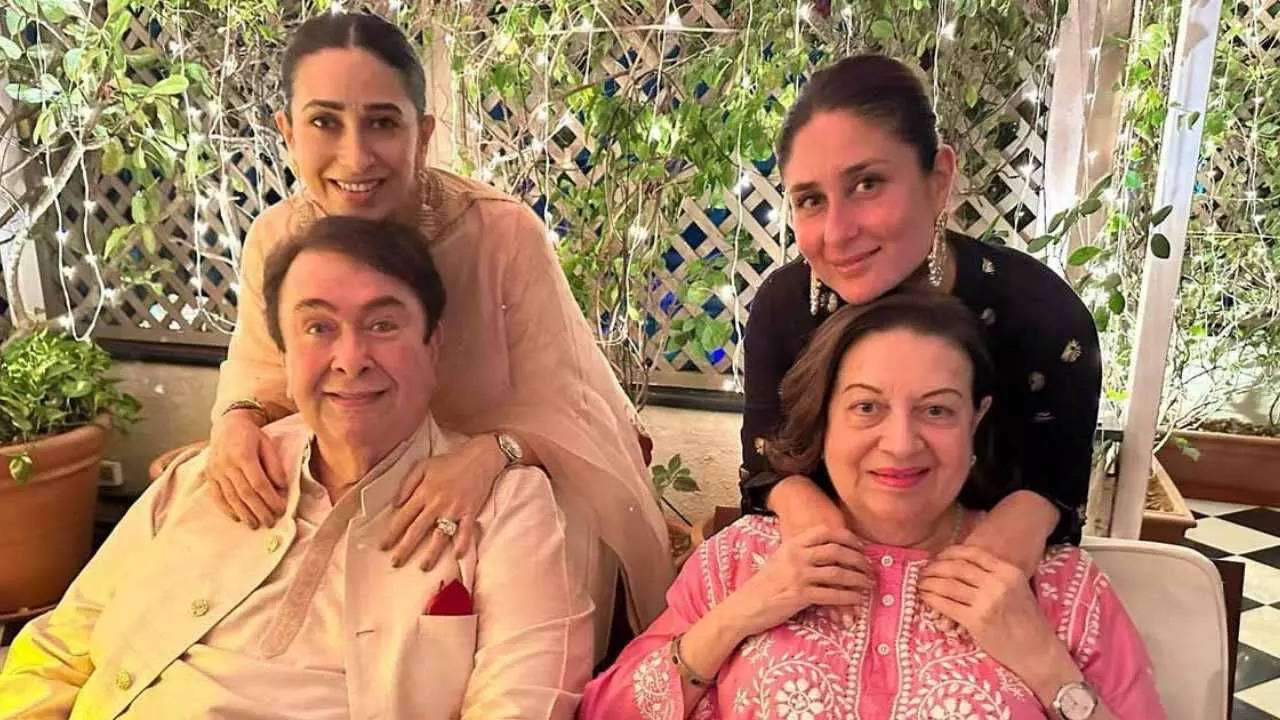 It is household time! Randhir Kapoor, Babita spend Sunday with daughter Kareena Kapoor Khan | Hindi Film Information