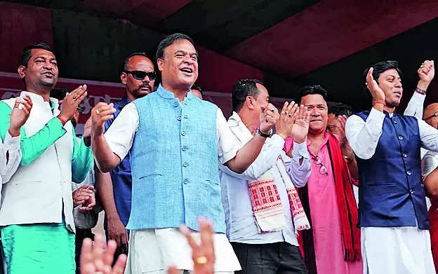 Sarma heaps praise on Modi at poll rally, says PM’s efforts put Assam on global map
