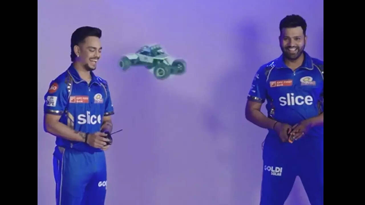 'Petrol khatam nahi honda': Rohit, Ishan, Piyush attempt at car racing