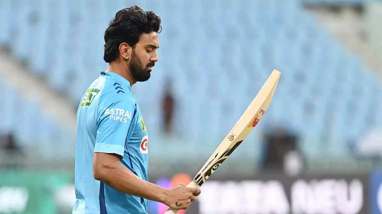 IN NEED OF RUNS: Lucknow captain KL Rahul has struggled for consistency with the bat. (TOI Photo)