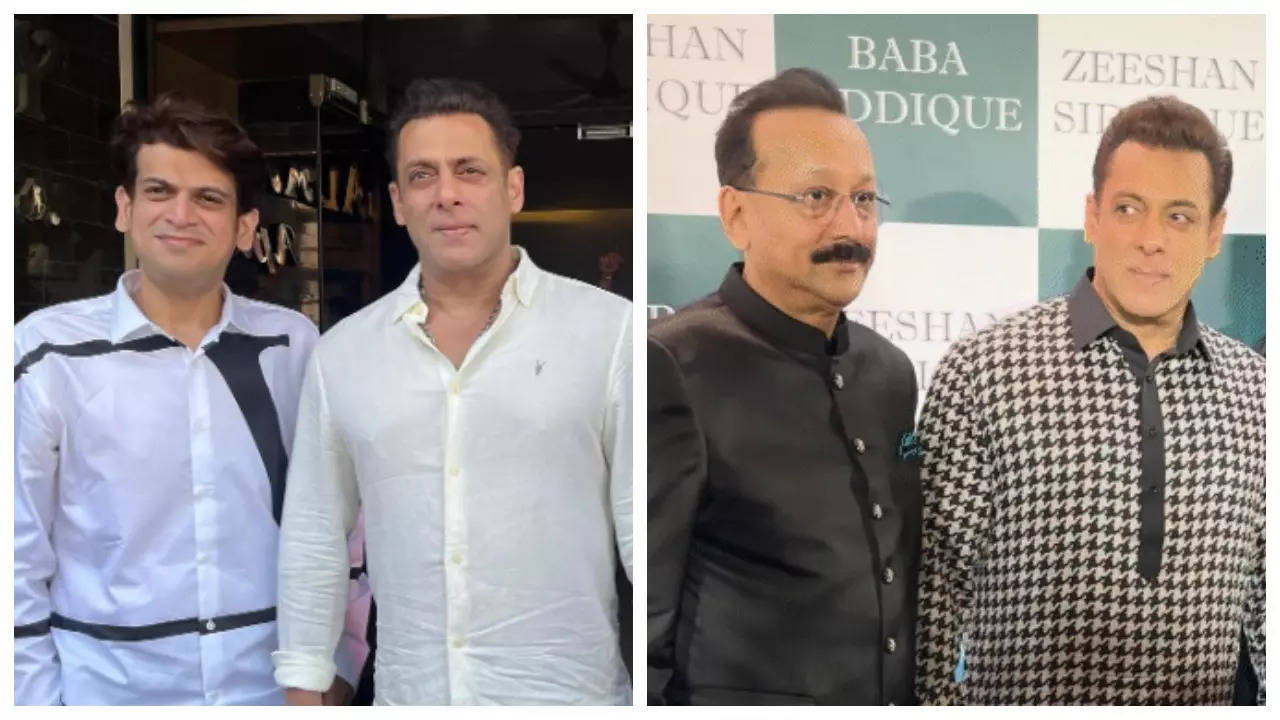 Rahul Kanal and Baba Siddique visit Salman Khan at Bandra residence after firing incident; say 'Bhai is all good' - WATCH