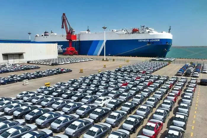 Car exports from India dip 5.5% in FY24