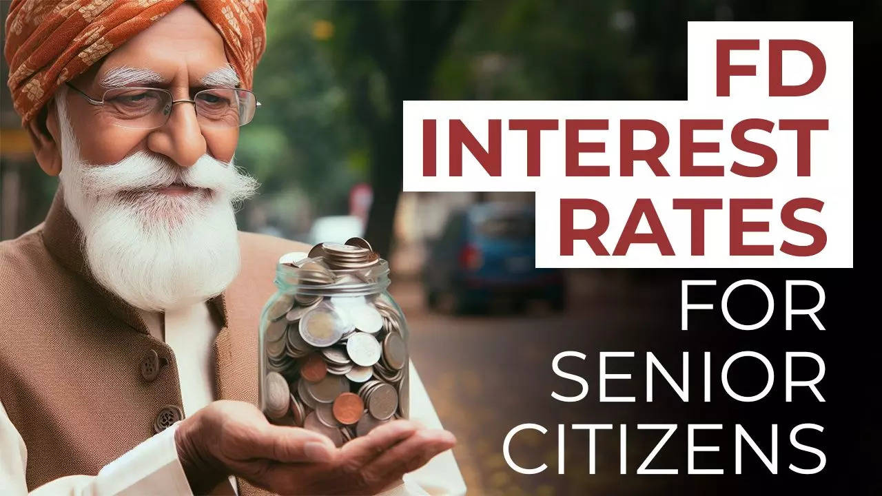 Senior citizens can earn up to 8.1% interest on three-year FDs, with this rate applicable for deposits up to Rs 2 crore. Senior citizens looking to invest should take advantage of the current high-interest rates in the market. (AI image)