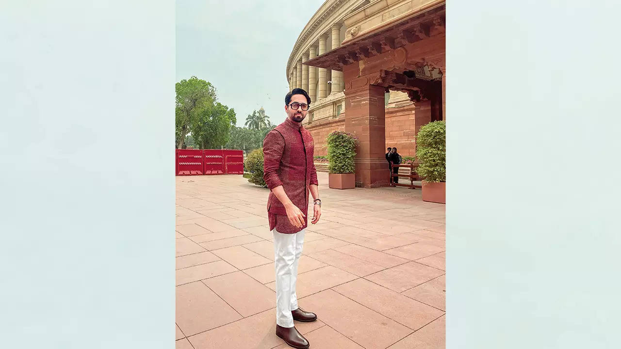 Ayushmann Khurrana recently visited the new Parliament building. He says, “It was a surreal experience”