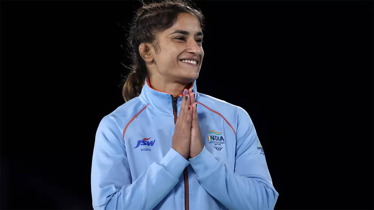 Vinesh Phogat. (Photo by Dean Mouhtaropoulos/Getty Images)