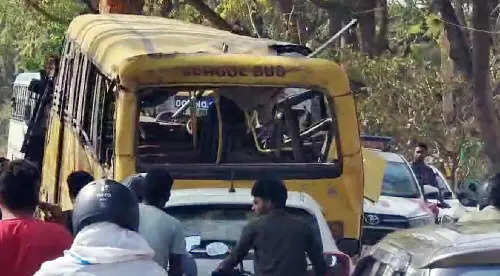 Driver nods off, bus goes for a toss; one dead, 32 hurt on Agra expressway