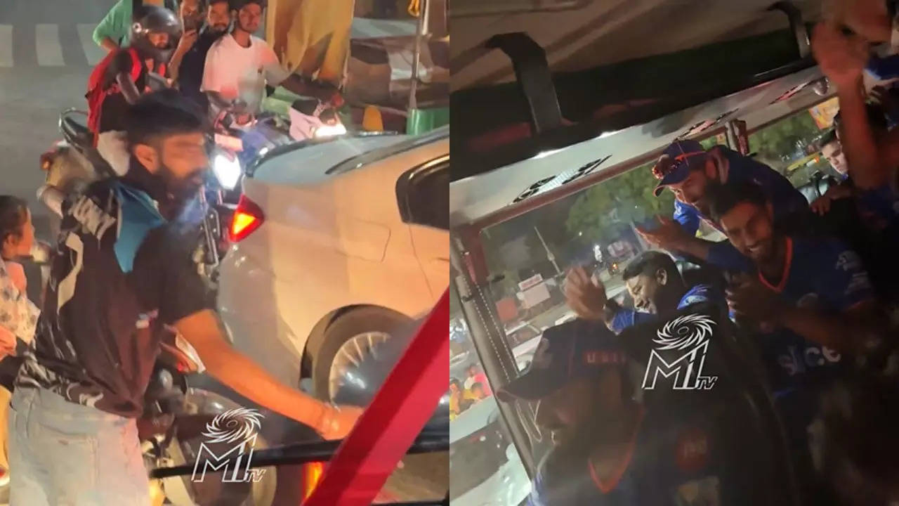 Watch: 'Sunny bhai' gets Mumbai Indians team bus out of a jam