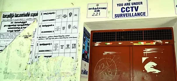 EC fails to remove posters from polling booths in govt schools