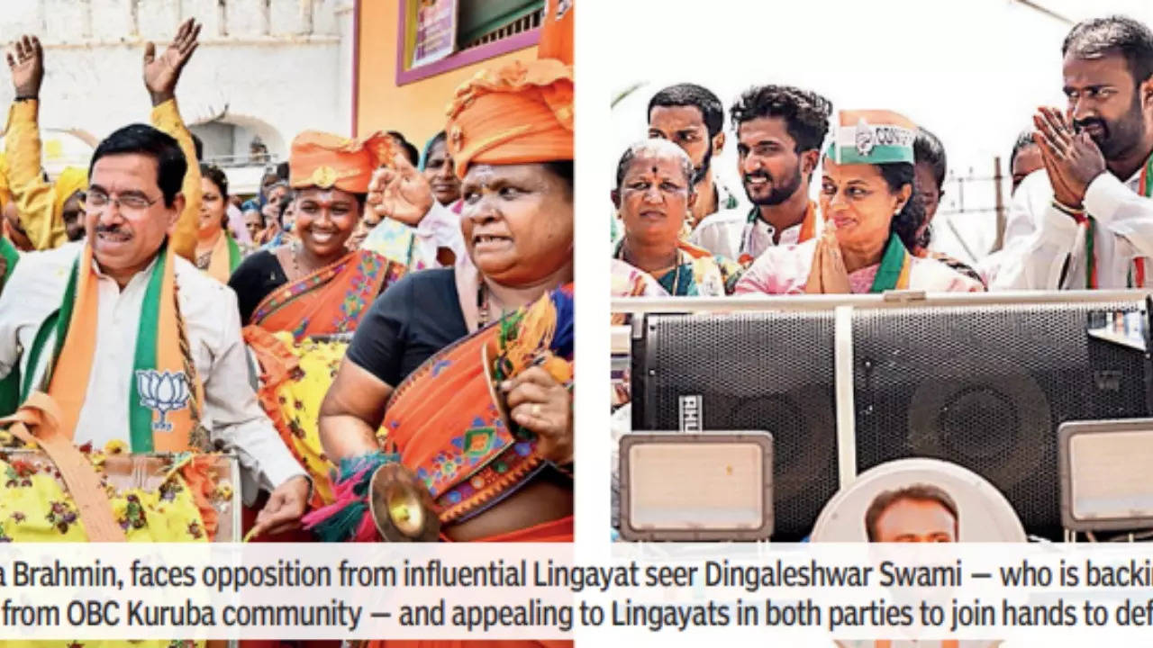 Minister eyes 5th win, but Lingayat seer stands in way